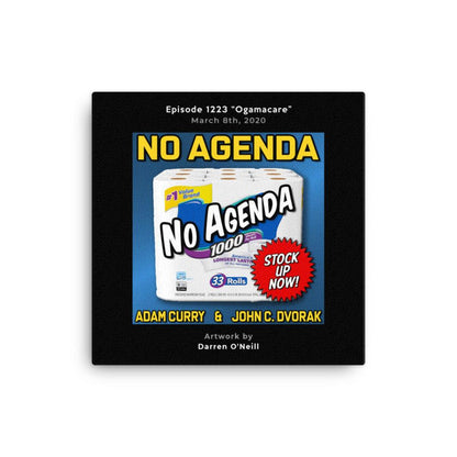 NO AGENDA 1223 - customizable canvas cover art