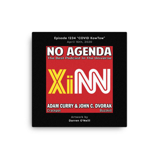 NO AGENDA 1234 - customizable canvas cover art