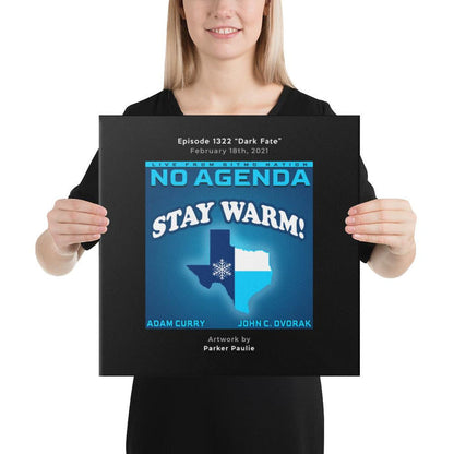 NO AGENDA 1322 - customizable canvas cover art