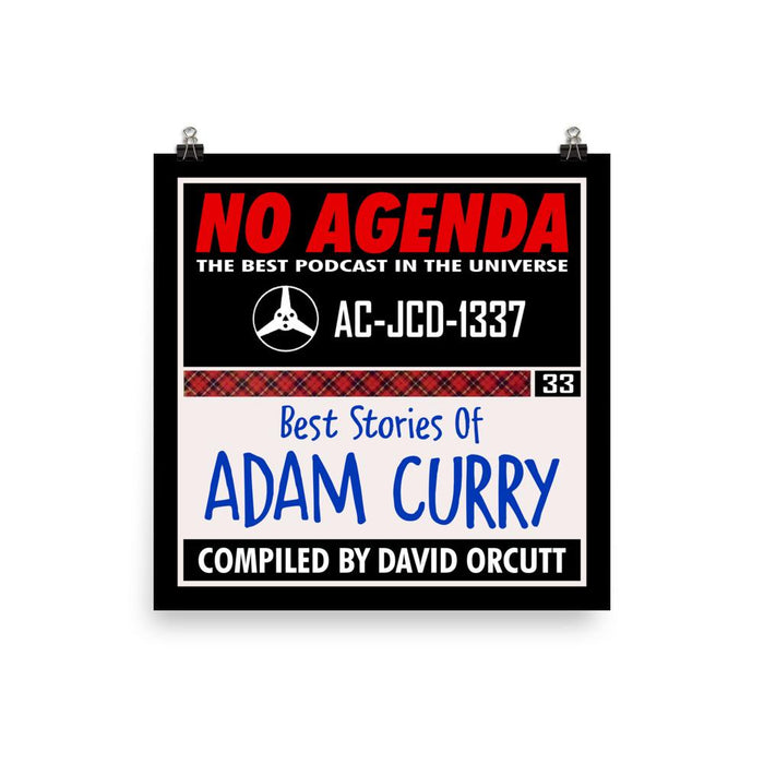 NO AGENDA 1337 - cover art poster print