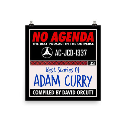 NO AGENDA 1337 - cover art poster print
