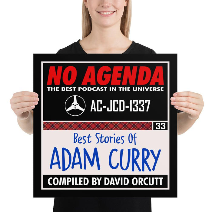 NO AGENDA 1337 - cover art poster print