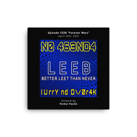 NO AGENDA 1338 - customizable canvas cover art