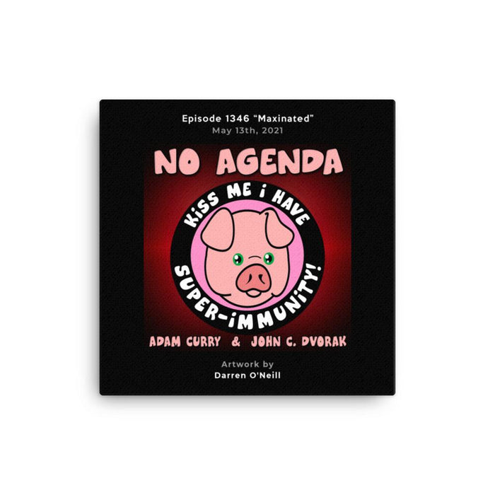 NO AGENDA 1346 - customizable canvas cover art