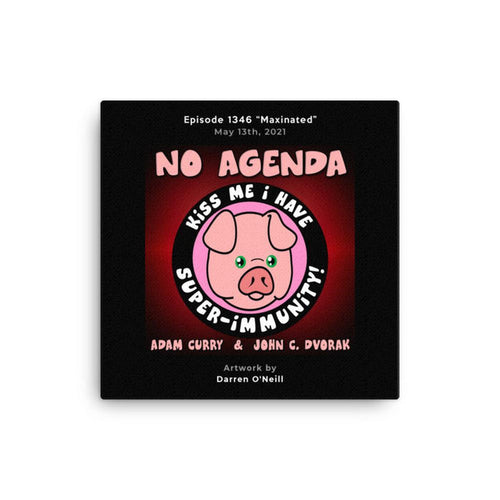 NO AGENDA 1346 - customizable canvas cover art