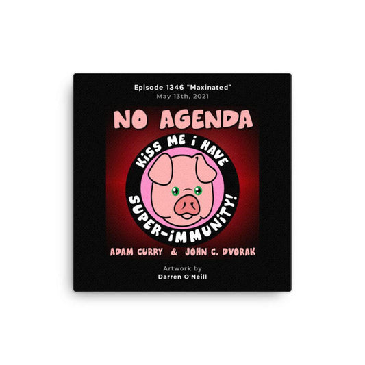 NO AGENDA 1346 - customizable canvas cover art