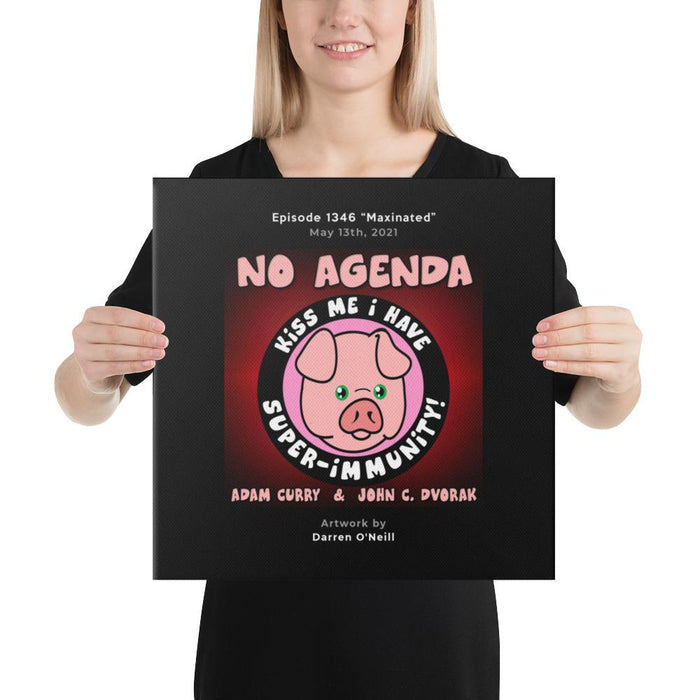 NO AGENDA 1346 - customizable canvas cover art