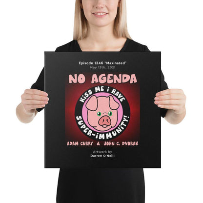 NO AGENDA 1346 - customizable canvas cover art