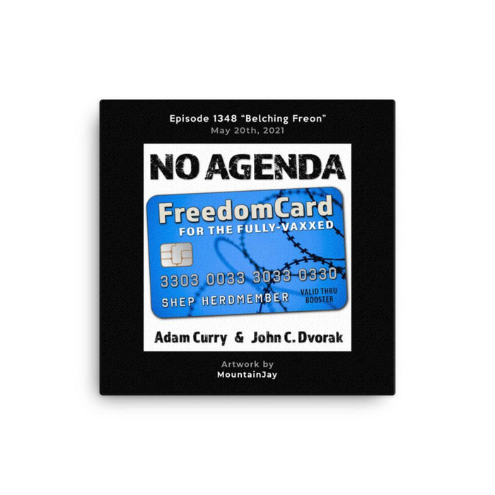 NO AGENDA 1348 - customizable canvas cover art