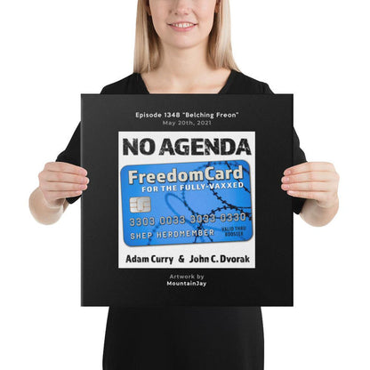 NO AGENDA 1348 - customizable canvas cover art