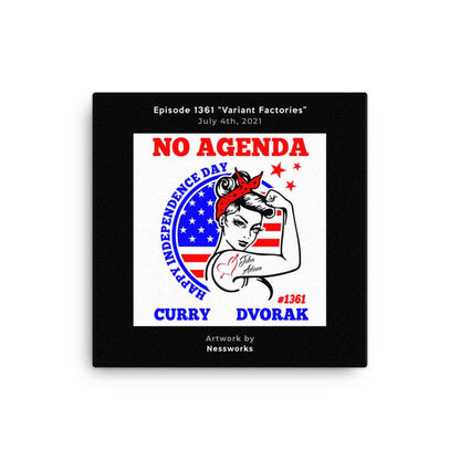 NO AGENDA 1361 - customizable canvas cover art