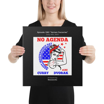 NO AGENDA 1361 - customizable canvas cover art