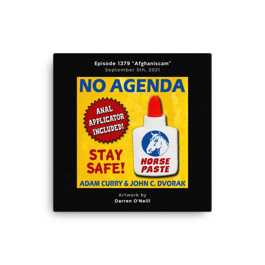 NO AGENDA 1379 - customizable canvas cover art