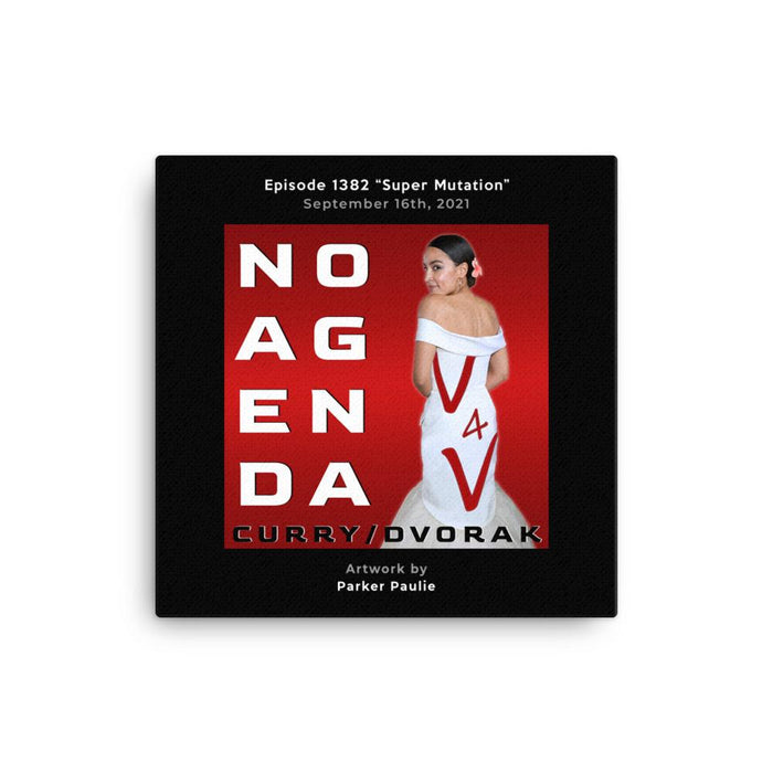 NO AGENDA 1382 - customizable canvas cover art