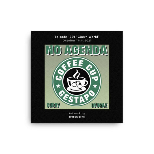 NO AGENDA 1391 - customizable canvas cover art