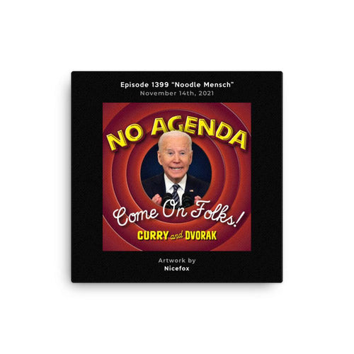 NO AGENDA 1399 - customizable canvas cover art