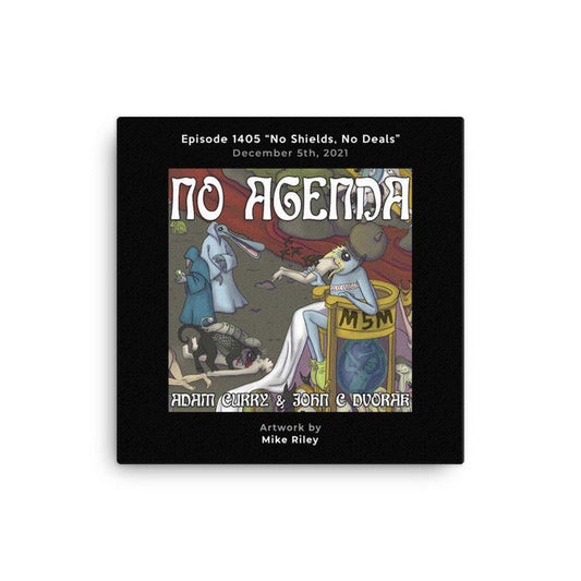 NO AGENDA 1405 - customizable canvas cover art