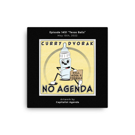 NO AGENDA 1451 - customizable canvas cover art