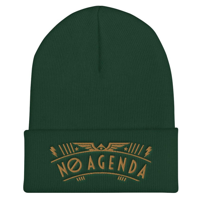 NO AGENDA RALLY - cuffed beanie