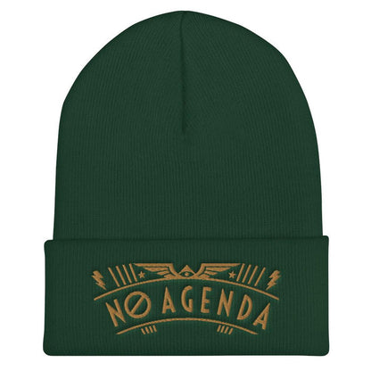 NO AGENDA RALLY - cuffed beanie
