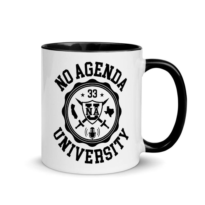 NO AGENDA UNIVERSITY - accent mug
