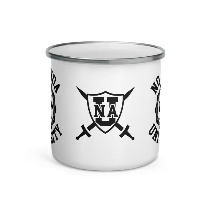 NO AGENDA UNIVERSITY - enamel mug