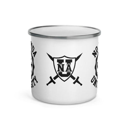 NO AGENDA UNIVERSITY - enamel mug