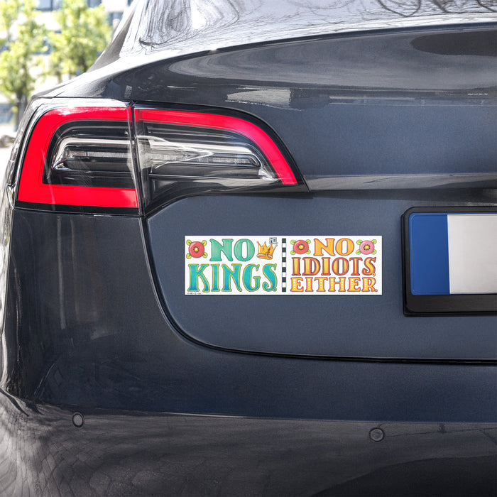 No Kings Car Magnet