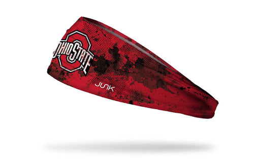 Ohio State: Grunge Scarlet Big Bang Lite Headband - View 1