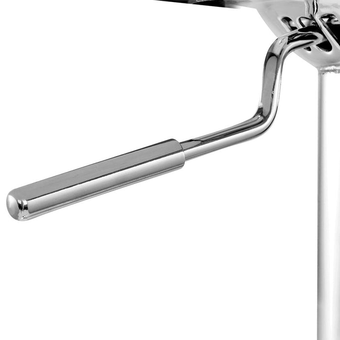One Bar Stools Gas Lift Leather w/Armrest White -Home Living Store - -