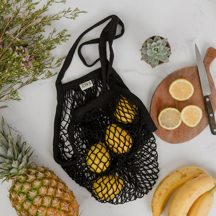 Organic Cotton String Bag - Zero Waste Mesh Bag, Plastic Free, Market Tote - SEATOPIA