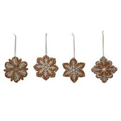 Ornament - Gingerbread Snowflake