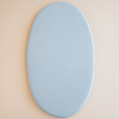 Kyte Baby Oval Bassinet Sheet in Fog