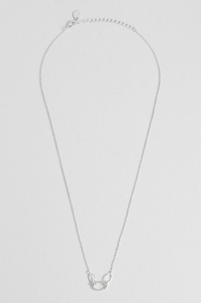 Oval Link CZ Chain Necklace