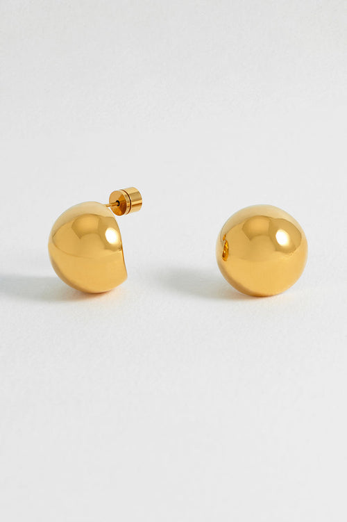 Oversized Sphere Stud Earrings