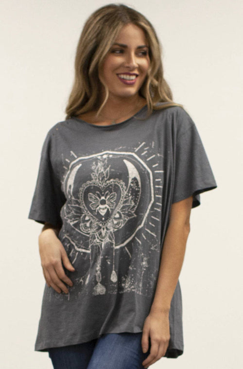 Oversized Tee Shirt Queen Bee Moon