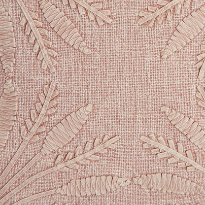 Pampas Fan Embroidered Cushion 45x45cm