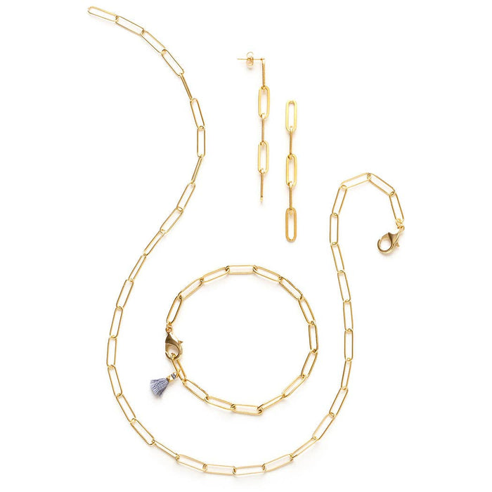 Paperclip Chain Earrings