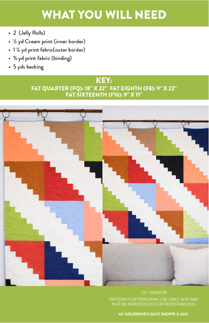 Patchwork Pathways Quilt (Downloadable Sewing Pattern)