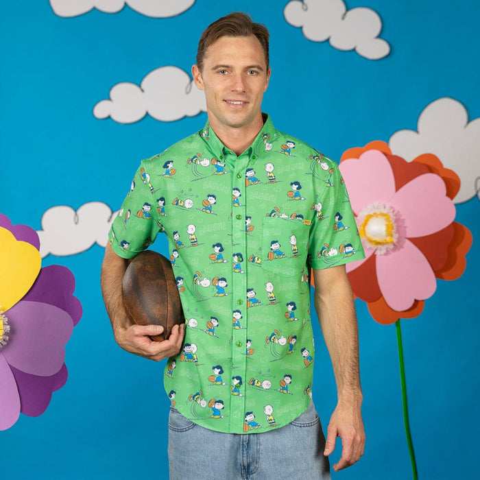 RSVLTS Peanuts Short Sleeve Shirt Peanuts "AAUGH!" – KUNUFLEX Short Sleeve Shirt Peanuts "AAUGH!" – KUNUFLEX Short Sleeve Shirt