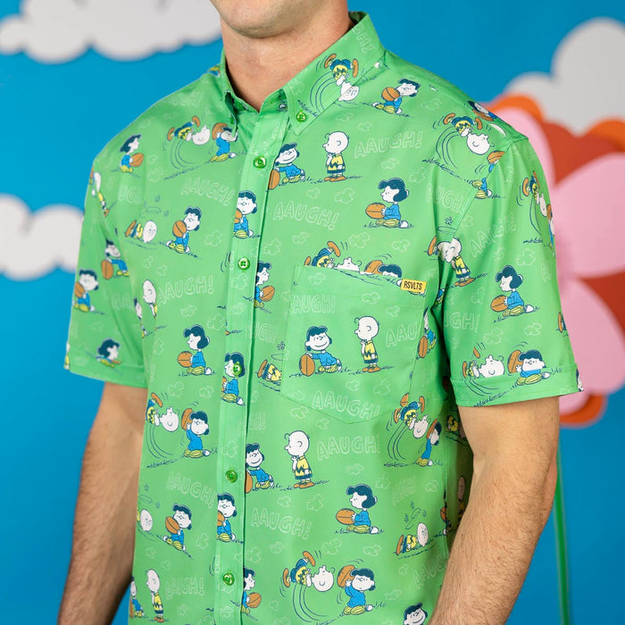 RSVLTS Peanuts Short Sleeve Shirt Peanuts "AAUGH!" – KUNUFLEX Short Sleeve Shirt Peanuts "AAUGH!" – KUNUFLEX Short Sleeve Shirt