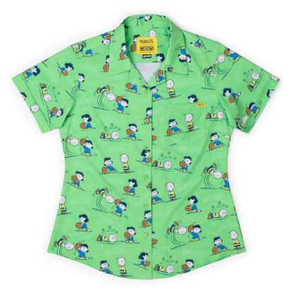 RSVLTS XS Peanuts Women's Short Sleeve Shirt Peanuts "AAUGH!" – Women's KUNUFLEX Short Sleeve Shirt Peanuts "AAUGH!" – Women's KUNUFLEX Short Sleeve Shirt