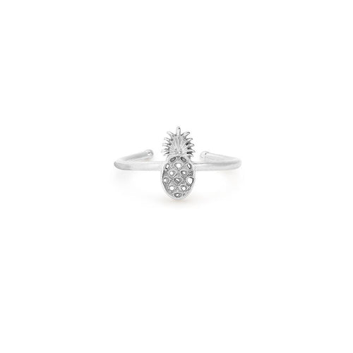 Pineapple Adjustable Ring, Sterling Silver, Alex and Ani
