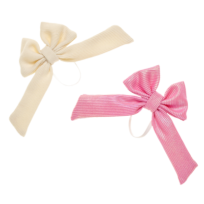 Pink & Cream Bow Set