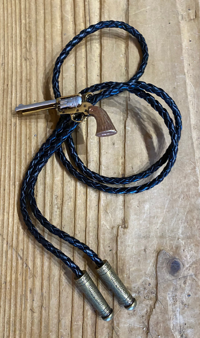 Pistol Hand Gun Bolo Tie