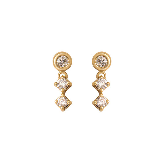Pixie Diamond Drop Studs