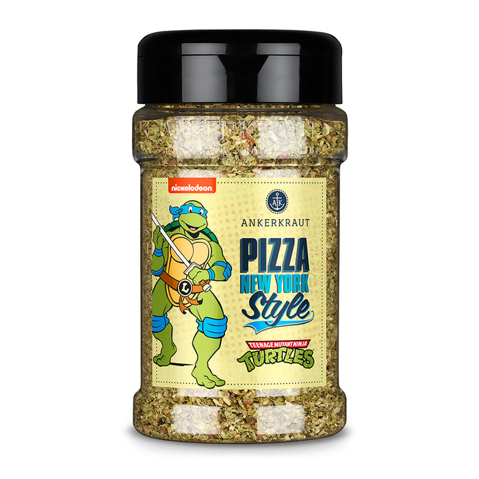 Ninja Turtles Pizza Leonardo von Ankerkraut im Gewürzstreuer vor weißem Hintergrund.