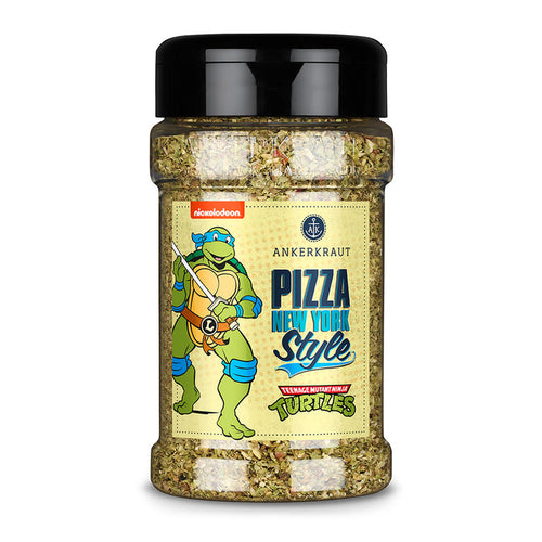 Ninja Turtles Pizza Leonardo von Ankerkraut im Gewürzstreuer vor weißem Hintergrund.