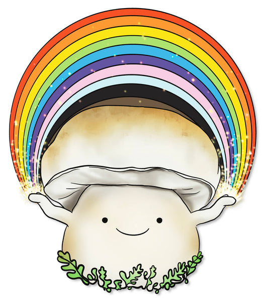Porcini Mushroom Pride Sticker