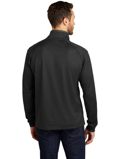 Port Authority Vertical Texture 1/4-Zip Pullover